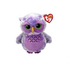 PELUCHE TY BEANIE BOOS - OWLIVIA LA CHOUETTE MAUVE PETIT 6